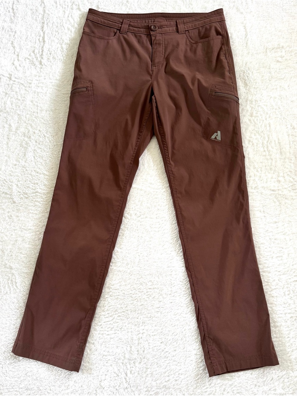 Eddie Bauer First Ascent Guide women’s hiking pants size 8 mauve straight leg